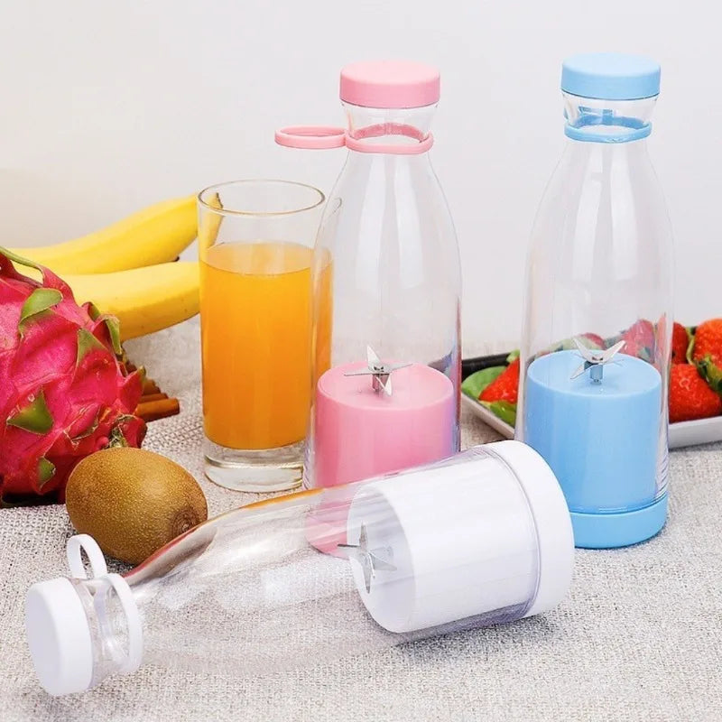 Elektryczny Kubek-Blender 6 Ostrzy USB – Sokowirówka Przenośna do Owoców, Mleka i Koktajli